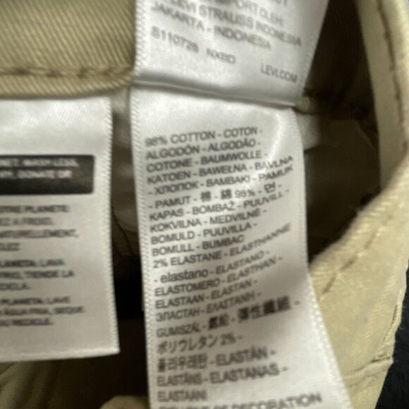 NEW Levis 514 Men's 32x30 Straight Fit Stretch Khaki Pants Regular Cotton Blend - Picture 6 of 9